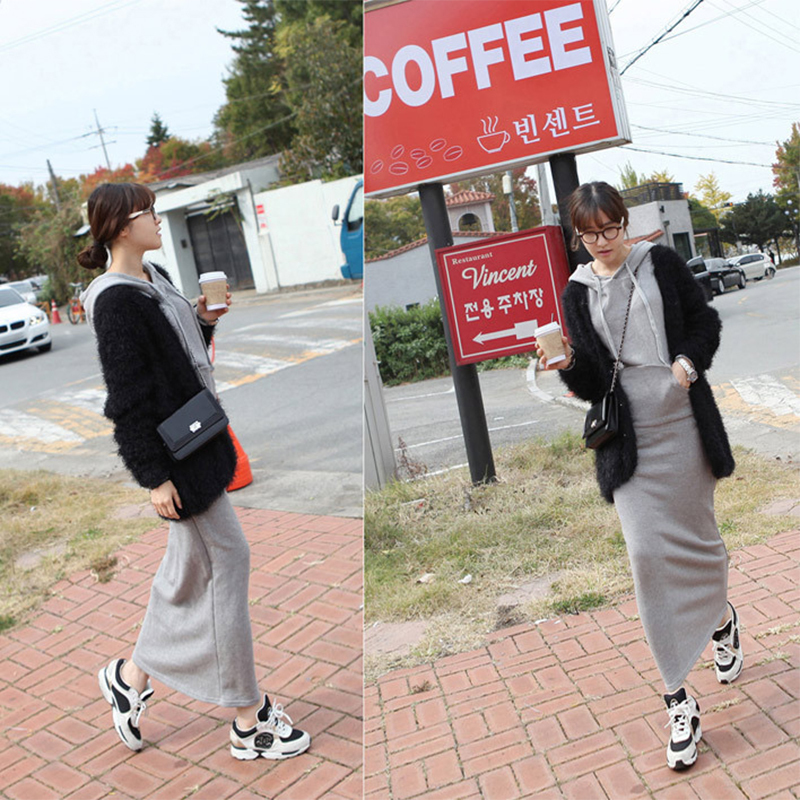 Semfri Sweatshirt Women Long Spring Autumn Hoodies Dress Casual Plus Size Harajuku sudadera mujer Kpop Fashion Hoodies Coat 201202