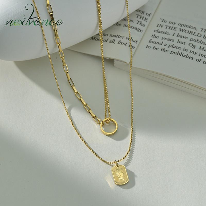Pendant Necklaces Nextvance 14K Necklace Stainless Steel Double Box Chain Stitching For Women Girlfriend Daily Jewelry Pendants Gift
Pendant Necklaces Nextvance 14K Necklace Stainless Steel Double Box Chain Stitching For Women Girlfriend Daily Jewelry Pendants Gift