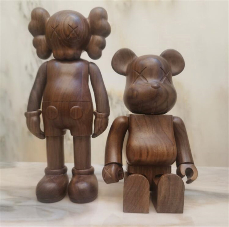 New style 28CM 2.5KG The Originalfake Kaws and Bearbrick The Walnut solid wood Companion Figure With Original Box Action Figure model decora
New style 28CM 2.5KG The Originalfake Kaws and Bearbrick The Walnut solid wood Companion Figure With Original Box Action Figure model decora
