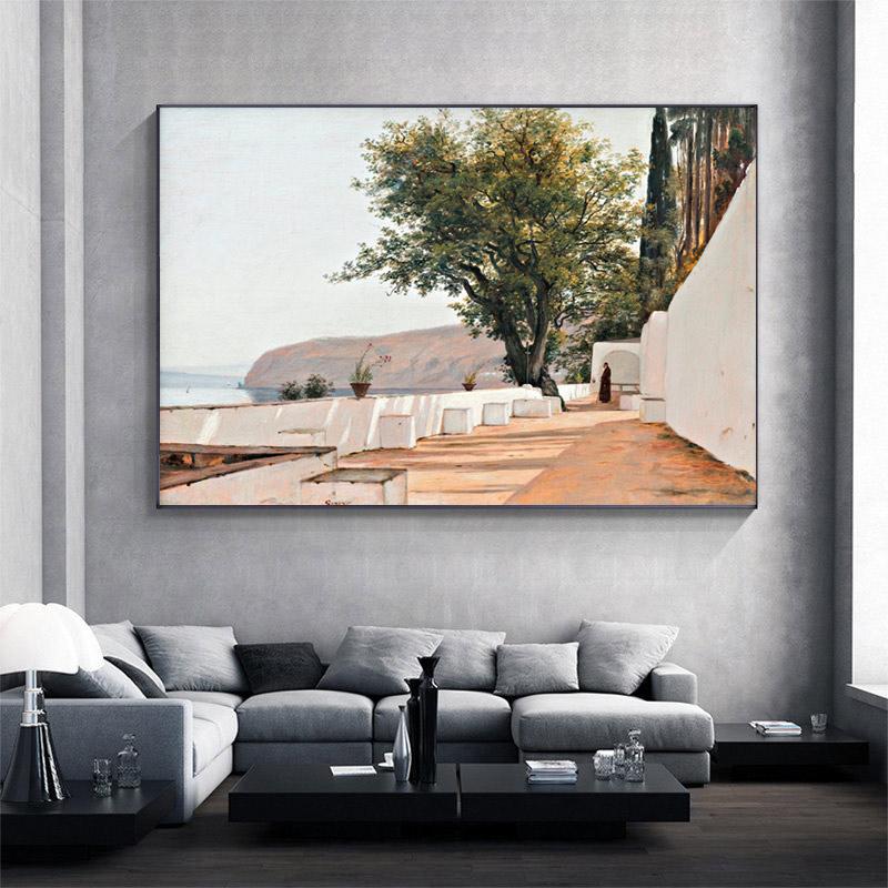 Vintage Landscape Oil Painting Masterpiece Reproduction Aesthetic Print Poster Canvas Painting Wall Art Pictures Room Home Decor