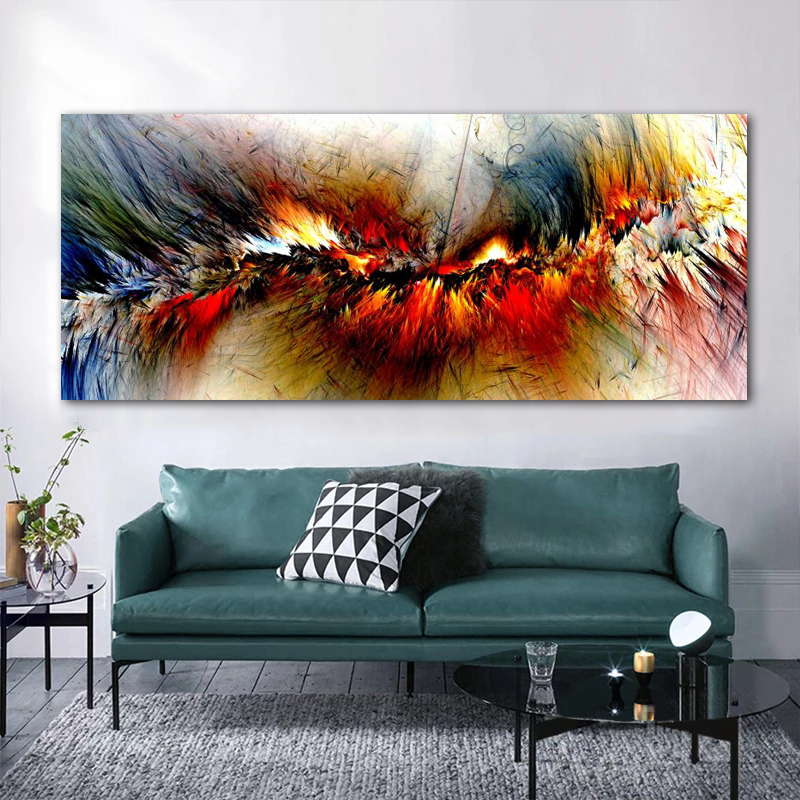 Abstract Clouds Painting Modern Home Decor Wall Art Pictures For Living Room Canvas Prints Colorful Posters And Prints Frameless