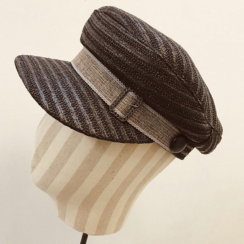 2021 New Classical Summer Women Gold Thread Lace Band Straw Visor Newsboy Caps Beret Octagonal Outdoor Sun Hat Gorras Female Iqwn, Beige
2021 New Classical Summer Women Gold Thread Lace Band Straw Visor Newsboy Caps Beret Octagonal Outdoor Sun Hat Gorras Female Iqwn, Beige