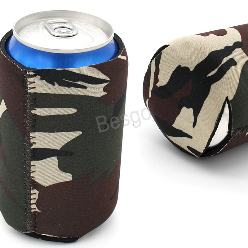 Solid Color Drink Beer Cup Cover Neoprene Beer Can Cooler Insulators Neoprene Beverage Beer Coolers Koozies Bottles Sleeve BH4616 TQQ