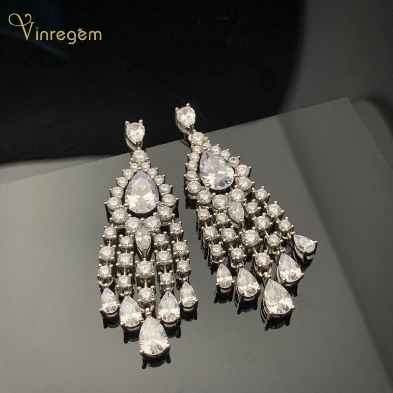 Dangle & Chandelier Vinregem Luxury 925 Sterling Silver Pear Cut Created Moissanite Diamonds Wedding Engagement Tassel Earrings Studs Fine J
Dangle & Chandelier Vinregem Luxury 925 Sterling Silver Pear Cut Created Moissanite Diamonds Wedding Engagement Tassel Earrings Studs Fine J