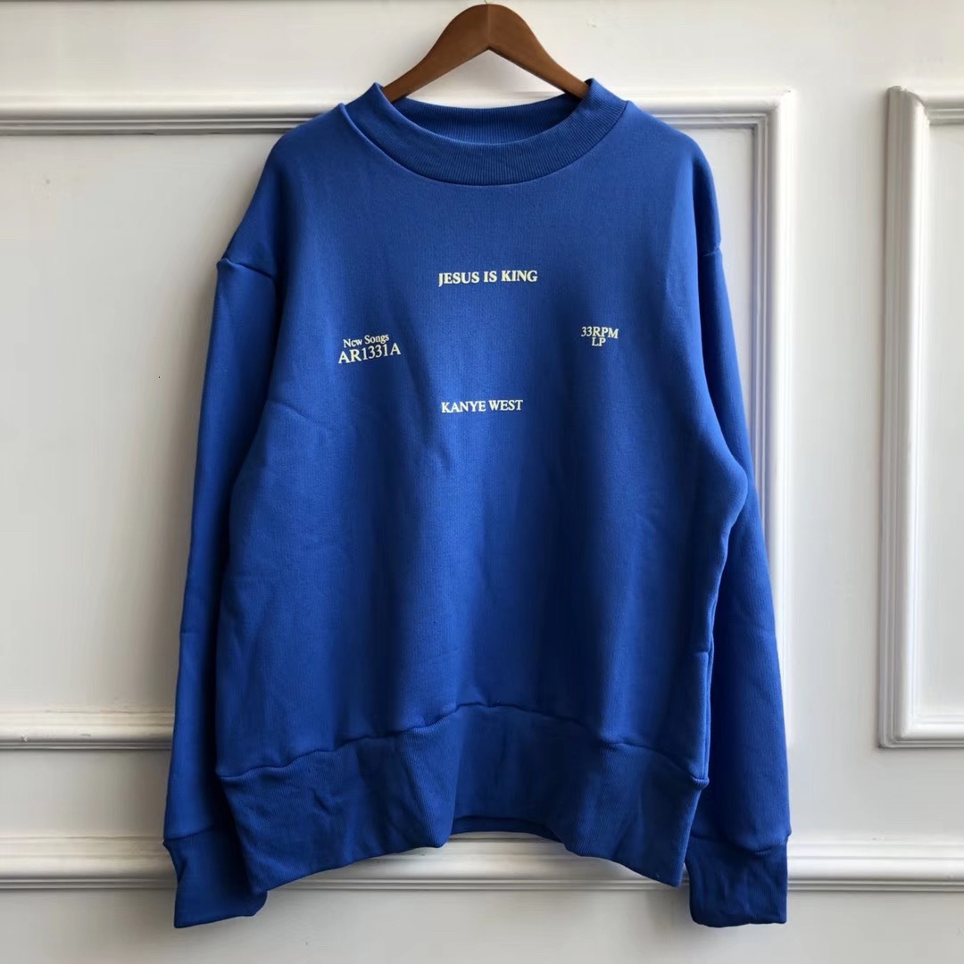 2021 New Season 6 Kanye West Jesus Is King Printed Women 100% Cotton Tops Loose Fit Sweatshirts Hoodie Pullovers Men D4iq, Blue
2021 New Season 6 Kanye West Jesus Is King Printed Women 100% Cotton Tops Loose Fit Sweatshirts Hoodie Pullovers Men D4iq, Blue