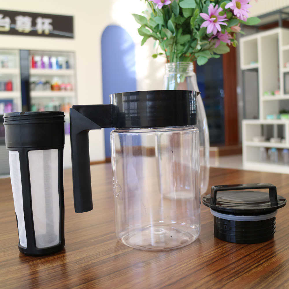 900ML Cold Brew Iced Maker Airtight Seal Nonslip Household Silicone Handle Coffee Kettle9181245