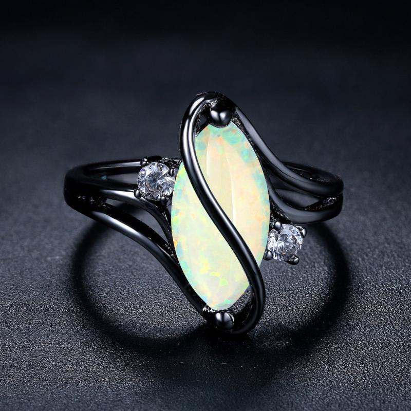 Cluster Rings Top Quality Ethnic Black Gold Color Oval Opal Stone Trendy For Women And Man Wedding Jewelry R642, Golden;silver
Cluster Rings Top Quality Ethnic Black Gold Color Oval Opal Stone Trendy For Women And Man Wedding Jewelry R642, Golden;silver