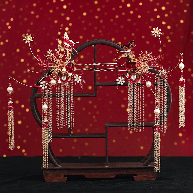 Hair Clips & Barrettes Style Ancient Headpiece Step Shake Tassel Suit Chinese Formal Dress Cheongsam Xiuhe Clothing Costume P BN, Golden;silver
Hair Clips & Barrettes Style Ancient Headpiece Step Shake Tassel Suit Chinese Formal Dress Cheongsam Xiuhe Clothing Costume P BN, Golden;silver