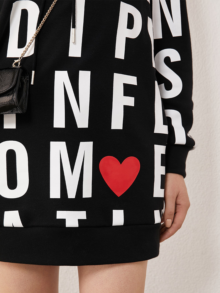 women's hoodies & sweatshirts moletom minimalista outono inverno casual feminino fashion com capuz estampa escrita blusa feminina 12040, Black
women's hoodies & sweatshirts moletom minimalista outono inverno casual feminino fashion com capuz estampa escrita blusa feminina 12040, Black