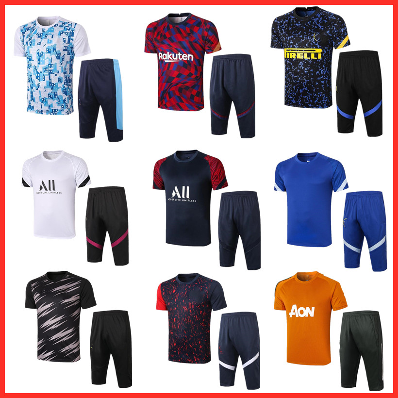 2020 2021 Pre-match training football shirt 3/4 pants 20 21 maillots de football Short sleeve jogging soccer Training suit size S-XXL, Black;yellow
2020 2021 Pre-match training football shirt 3/4 pants 20 21 maillots de football Short sleeve jogging soccer Training suit size S-XXL, Black;yellow