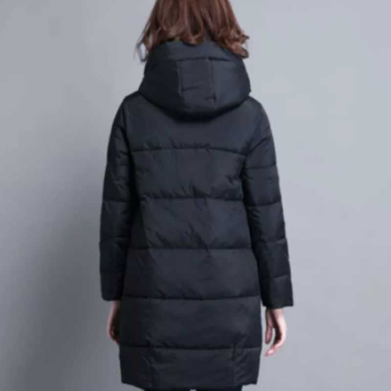 Autumn And Winter Parka Jacket Women Plus Size Women's Cotton-padded Clothes Mid-length Loose Fashion Wild Coat Female 202 211018