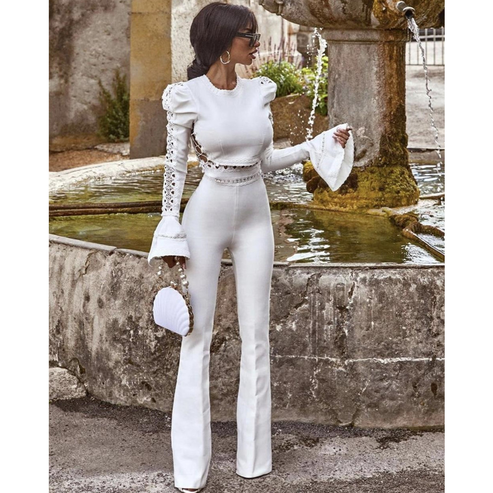 Designs Women Winter Style Sexy Long Sleeve Flare Black White Two Pieces Bandage Set Celebrity Designer Fashion Party Womens S
Designs Women Winter Style Sexy Long Sleeve Flare Black White Two Pieces Bandage Set Celebrity Designer Fashion Party Womens S