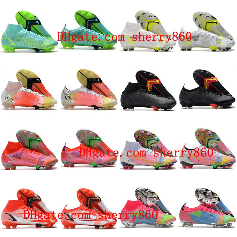 2021 soccer shoes Mercurial Superfly 8 XIV Elite FG cleats Neymar Ronaldo CR7 Football boots scarpe calcio, White;red
2021 soccer shoes Mercurial Superfly 8 XIV Elite FG cleats Neymar Ronaldo CR7 Football boots scarpe calcio, White;red