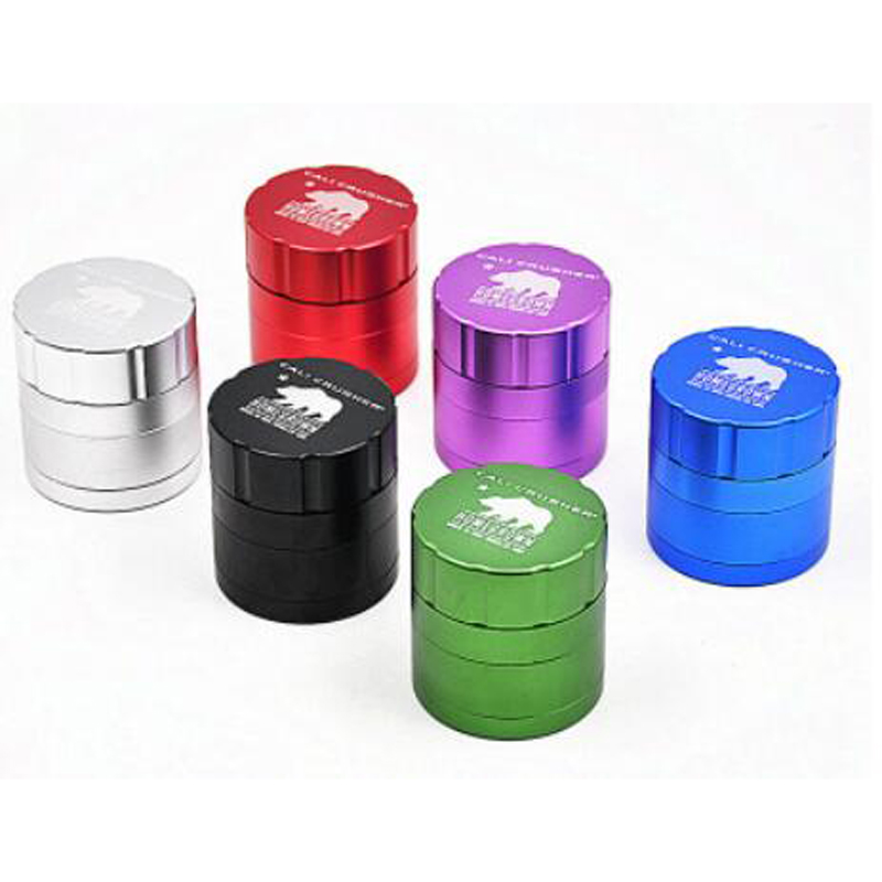 Smoking Cali Crusher Homegrown Grinder 4 Piece Tobacco Herb Aircraft Aluminum Grinders Cigarette Machine Scraper Size 40mm*40mm*55mm with Ca
Smoking Cali Crusher Homegrown Grinder 4 Piece Tobacco Herb Aircraft Aluminum Grinders Cigarette Machine Scraper Size 40mm*40mm*55mm with Ca