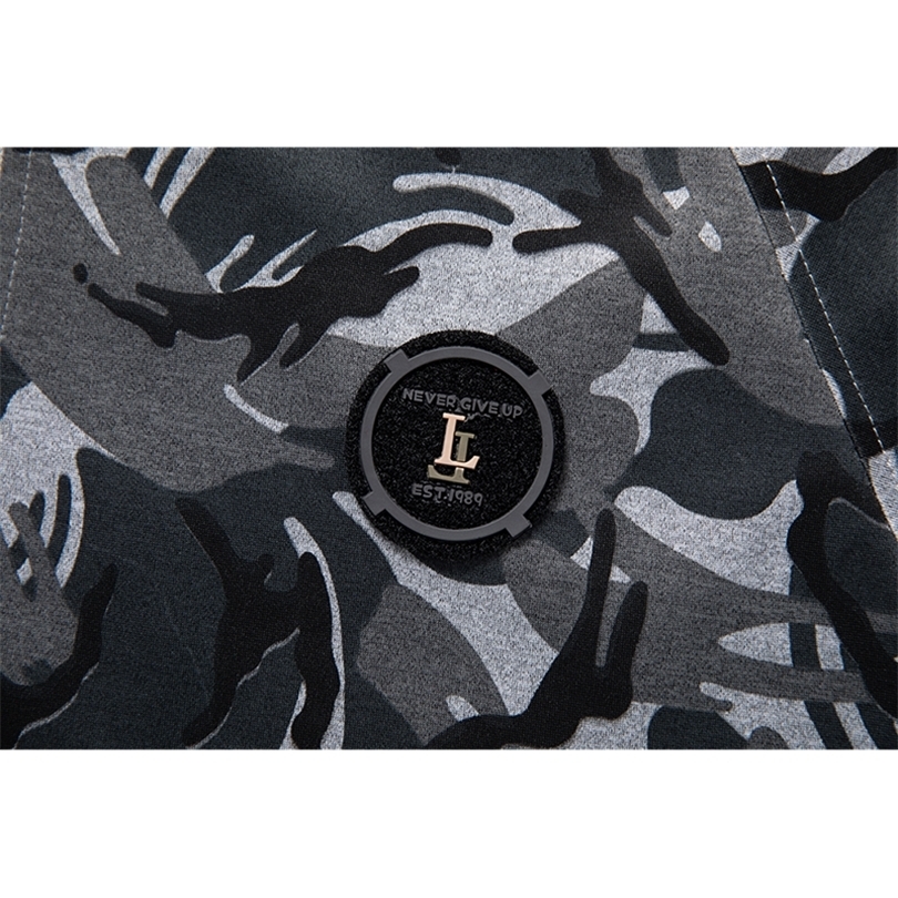 Camouflage Tracksuit Men Autumn Sportswear Mens Set Spring Hooded Jacket PantSuit Male 2 Pieces Outwear Fitness Clothing 201210