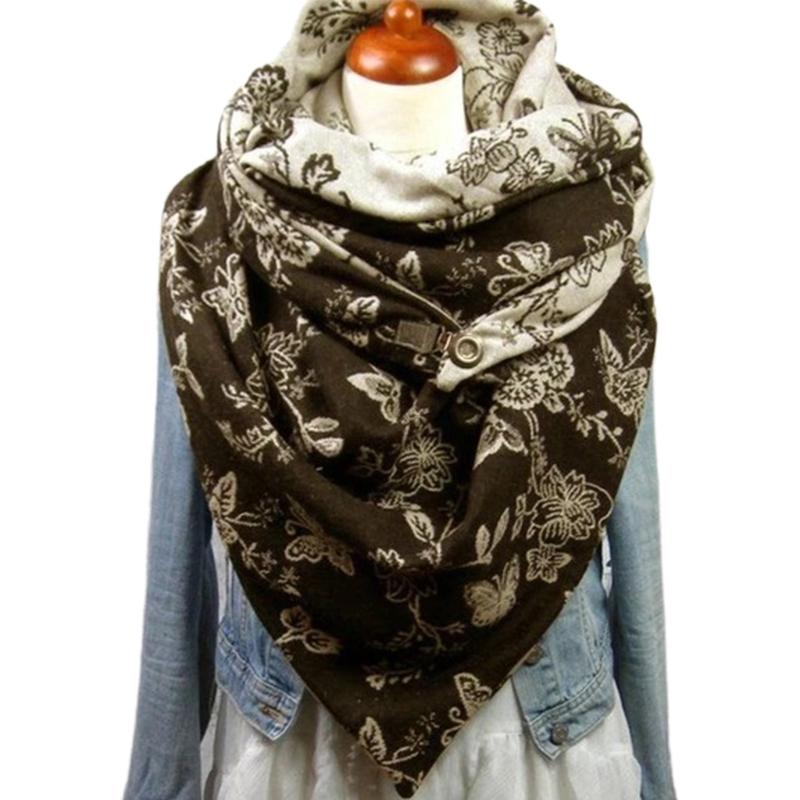 Scarves Women Men Thicken Warm Triangle Scarf With Buckle Clip Butterfly Floral Print Neck Warmer Snood Winter Blanket Shawl
Scarves Women Men Thicken Warm Triangle Scarf With Buckle Clip Butterfly Floral Print Neck Warmer Snood Winter Blanket Shawl
