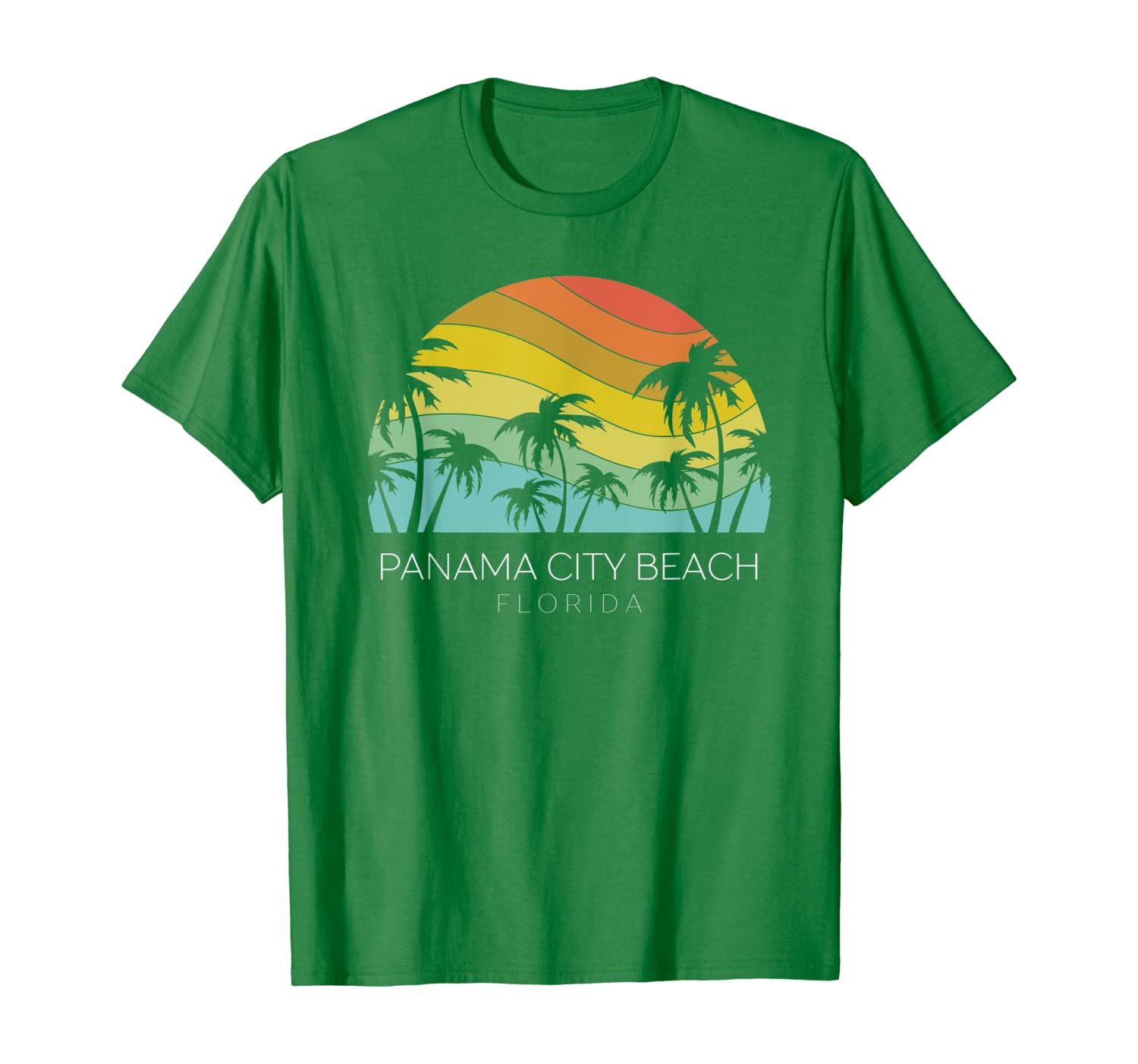 Panama City Beach Florida Retro Souvenir Summer Keys Surf T-Shirt