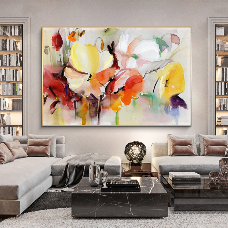 Modern Watercolor Flowers Wall Painting Hand Painted Poppy Flowers Print on Canvas Wall Picture For Living Room Home Decor Gift
Modern Watercolor Flowers Wall Painting Hand Painted Poppy Flowers Print on Canvas Wall Picture For Living Room Home Decor Gift