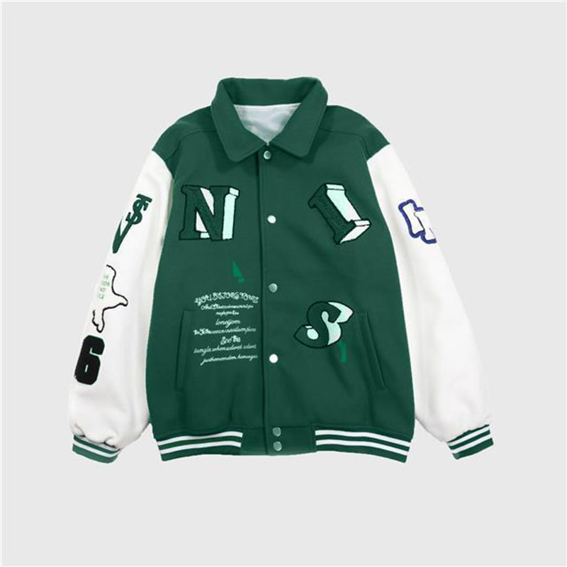 2021 wild couple jaet tide ins autumn new color matching embroidery baseball uniform jaet
2021 wild couple jaet tide ins autumn new color matching embroidery baseball uniform jaet