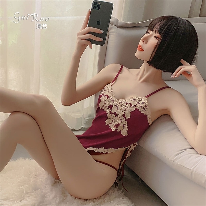 New Summer Lingerie Sexy Hot Erotic Babydoll Silk Pajamas V-neck See Through Cosplay Costumes Kawaii Women School Girl Outfits, Red
New Summer Lingerie Sexy Hot Erotic Babydoll Silk Pajamas V-neck See Through Cosplay Costumes Kawaii Women School Girl Outfits, Red