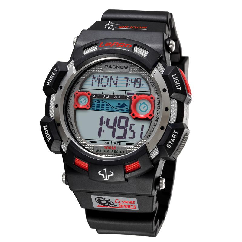 Wristwatches PAS Men's Digital Watch, Fashion Sports 100M Waterproof Diving Electronic Watch, Slivery;brown
Wristwatches PAS Men's Digital Watch, Fashion Sports 100M Waterproof Diving Electronic Watch, Slivery;brown