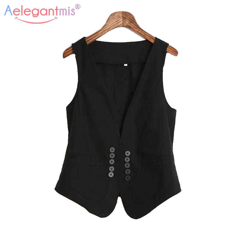 Aelegantmis Women Vest Office Work Fashion Slim Coats Korean Casual Blazer Black Sleeveless Jacket Female Spring Autumn 210607, Beige
Aelegantmis Women Vest Office Work Fashion Slim Coats Korean Casual Blazer Black Sleeveless Jacket Female Spring Autumn 210607, Beige