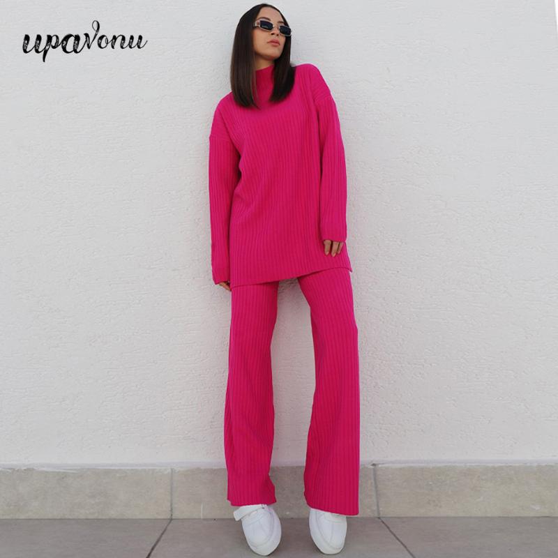 Women's Two Piece Pants Casual Autumn Loose Knitted Sweater Set Stand Collar Long Sleeve Pullover & Straight Two-piece, White
Women's Two Piece Pants Casual Autumn Loose Knitted Sweater Set Stand Collar Long Sleeve Pullover & Straight Two-piece, White