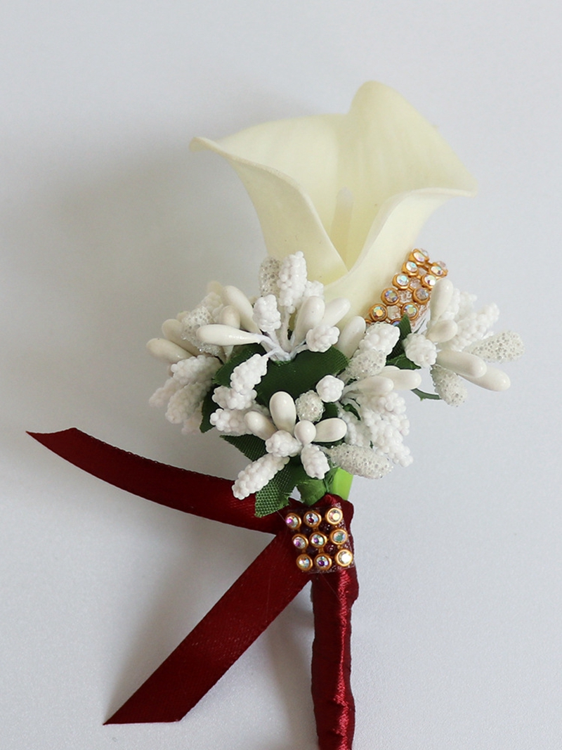 Multi-color Calla Lily Corsage Wedding Flower Bridal Bouquet Red Burgundy Blue Groomsmen Boutonniere Bridesmaid Bride Accessories
Multi-color Calla Lily Corsage Wedding Flower Bridal Bouquet Red Burgundy Blue Groomsmen Boutonniere Bridesmaid Bride Accessories