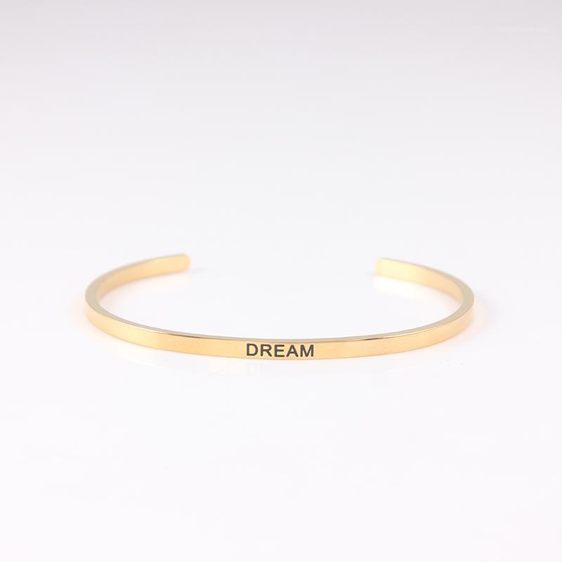 Fashion Gold Stainless Steel Bracelet For Women Positive Inspirational Cuff Bracelets Party Gift Drop Bangle
Fashion Gold Stainless Steel Bracelet For Women Positive Inspirational Cuff Bracelets Party Gift Drop Bangle