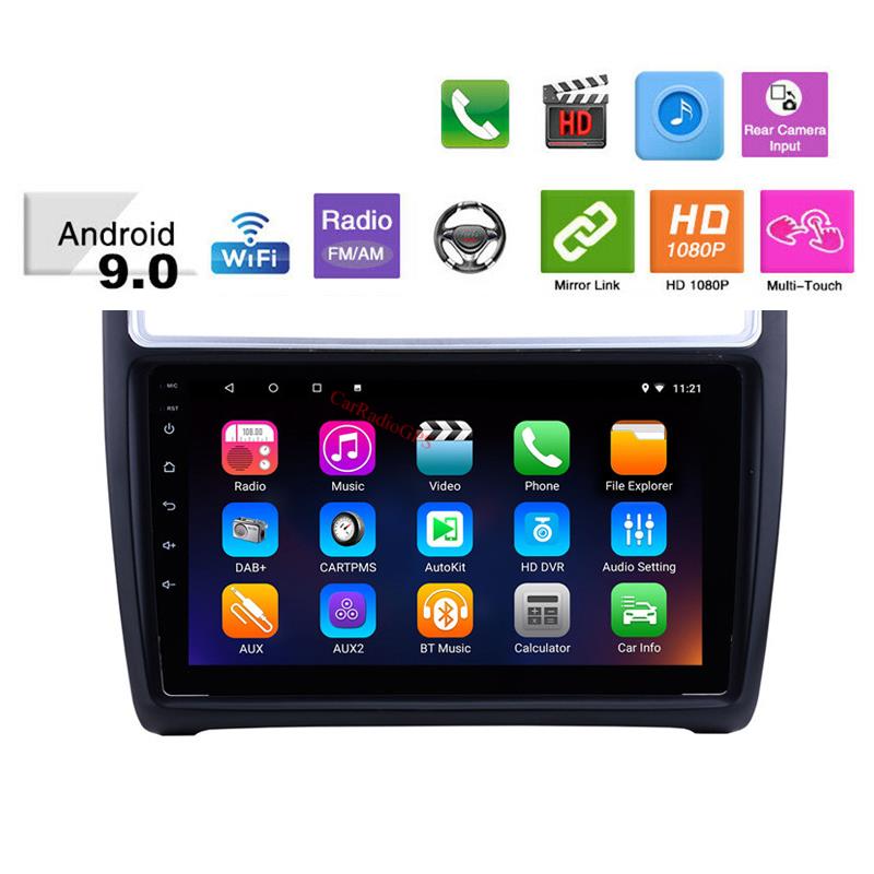 car dvd GPS Navi Stereo Player for 2012-2015 VW Volkswagen Polo Head Unit with Mirror Link Steering Wheel Control 9 Inch Android 10