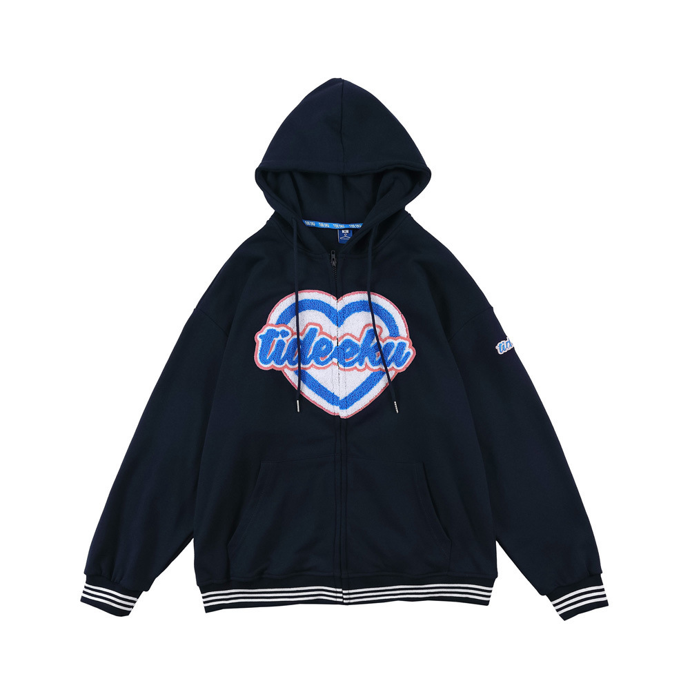 Sweatshirts Love letter embroidery cardigan sweater mens style loose hooded zipper coat fashion brand Sweatshirt Hoodie, Black
Sweatshirts Love letter embroidery cardigan sweater mens style loose hooded zipper coat fashion brand Sweatshirt Hoodie, Black