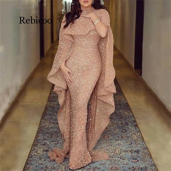 Rebicoo Plus Size Long Mermaid Evening party Dress Woman Sexy Boat Neck Party Sequin Gown Y0118, Beige
Rebicoo Plus Size Long Mermaid Evening party Dress Woman Sexy Boat Neck Party Sequin Gown Y0118, Beige