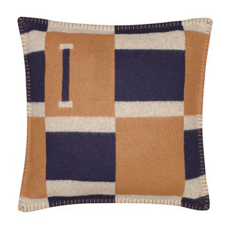 Fashion Letter Woven Jacquard Decorative Pillow Case Cushion Sofa Wool Home PillowCase