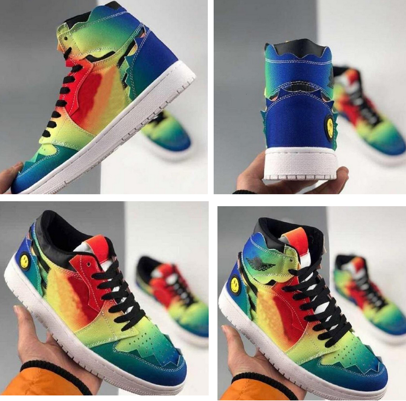 2021 new arrive J Balvin 1s high og Womens mens basketball shoes jumpman 1 tie dye jbalvin Multi-Color Rainbow trainers sports sneakers size 36-45
2021 new arrive J Balvin 1s high og Womens mens basketball shoes jumpman 1 tie dye jbalvin Multi-Color Rainbow trainers sports sneakers size 36-45