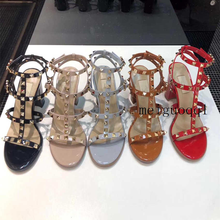 Hot sale luxury designer fashion rivet sandals leather heel high heels ladies sexy high heels fashion rivet shoes party high heels 6.5CM 9.5, Black
Hot sale luxury designer fashion rivet sandals leather heel high heels ladies sexy high heels fashion rivet shoes party high heels 6.5CM 9.5, Black