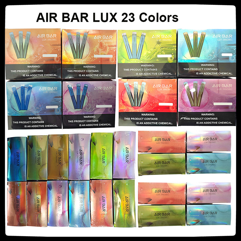 Air Bar Lux Disposable Vape Pen E Cigarette Device With 500mAh Battery 2.7ml Pods 1000 Puffs Dab Airbar Kit VS RandM pro Dazzle PUFF PLUS FL
Air Bar Lux Disposable Vape Pen E Cigarette Device With 500mAh Battery 2.7ml Pods 1000 Puffs Dab Airbar Kit VS RandM pro Dazzle PUFF PLUS FL