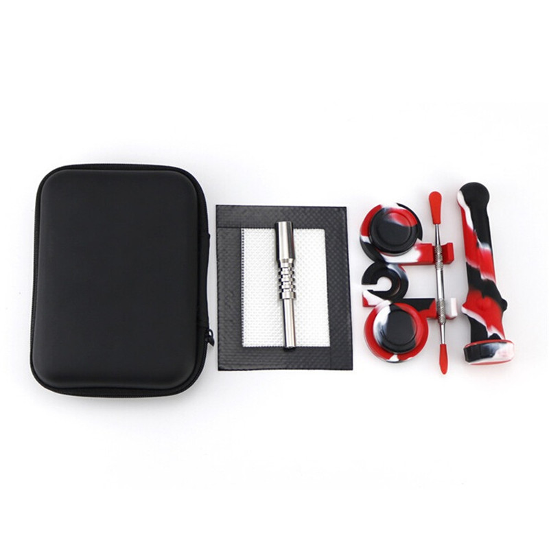 DAB Straw Nail Collector Kit Case With 14MM Titanium With Dabber Sillicon Container Tool Zipper Case Smoke Accessories Kit DHL
DAB Straw Nail Collector Kit Case With 14MM Titanium With Dabber Sillicon Container Tool Zipper Case Smoke Accessories Kit DHL