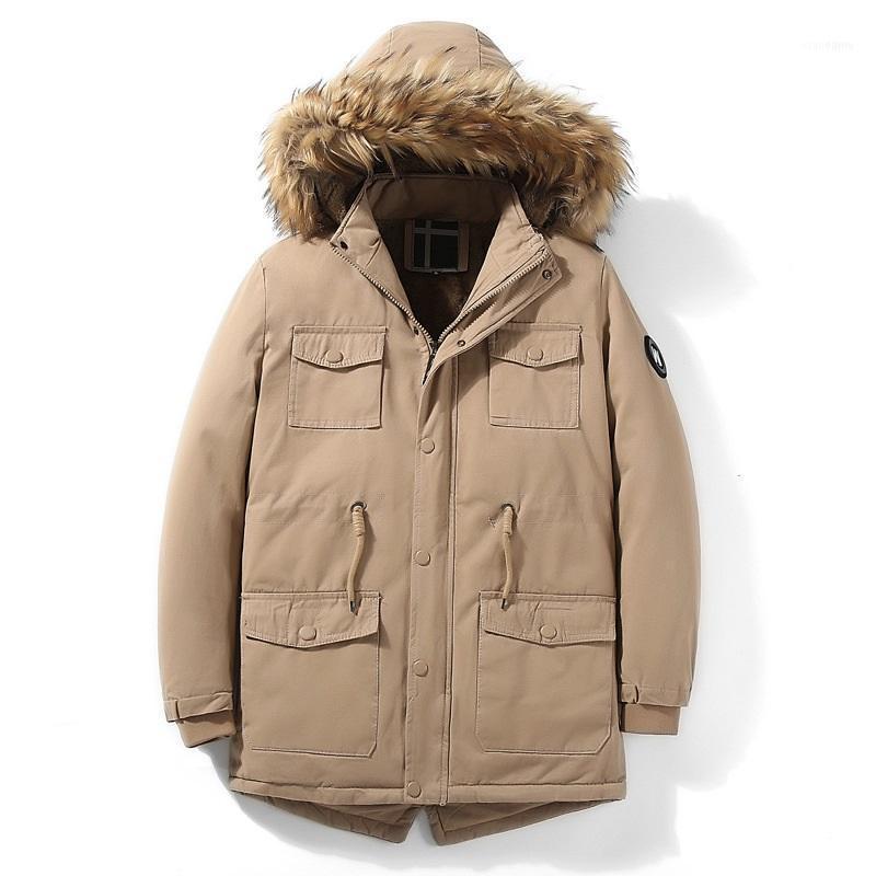 Men's Down & Parkas Winter Cotton Padded Jackets Men Big Fur Hooded Warm Wadded Fleece Overcoat Fashion Male Thickening Outerwear Mens AU-13, Black
Men's Down & Parkas Winter Cotton Padded Jackets Men Big Fur Hooded Warm Wadded Fleece Overcoat Fashion Male Thickening Outerwear Mens AU-13, Black