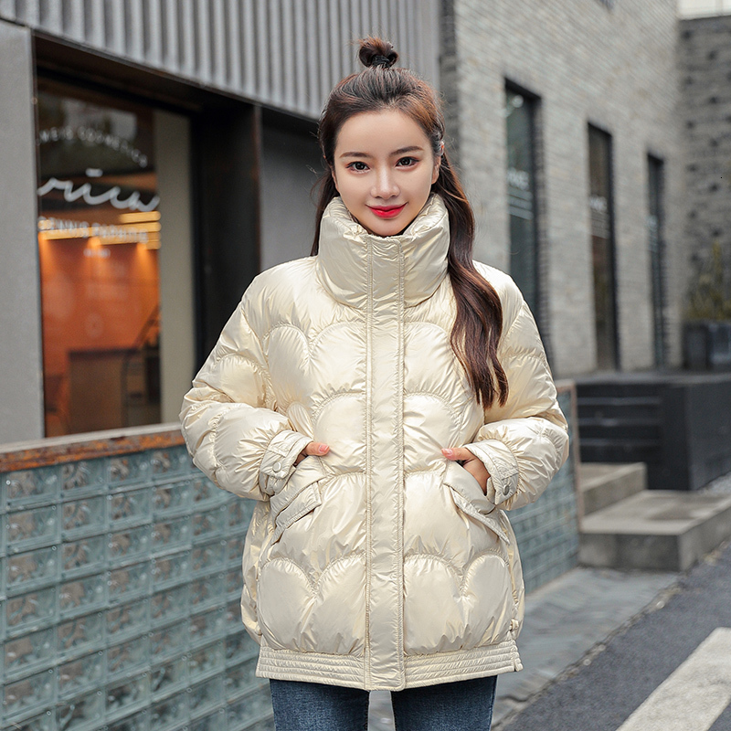 2021 New Women's Winter Jacket Wave Cut Solid Shiny Ladies Er Coat Pockets Stand Collar Outdrwear Casual Female Parkas 2y38, Black
2021 New Women's Winter Jacket Wave Cut Solid Shiny Ladies Er Coat Pockets Stand Collar Outdrwear Casual Female Parkas 2y38, Black