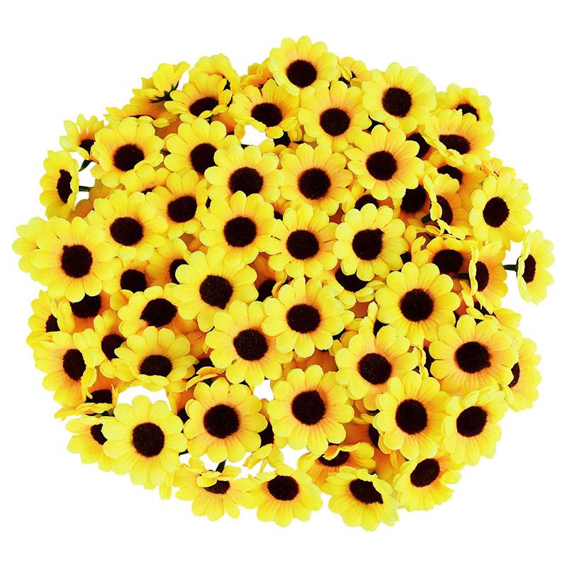 50/100pcs Mini Silk Sunflower 4.5cm Yellow Artificial Daisy Head For Wedding Party Home Decor DIY Wreath Gift Box Fake Flowers
50/100pcs Mini Silk Sunflower 4.5cm Yellow Artificial Daisy Head For Wedding Party Home Decor DIY Wreath Gift Box Fake Flowers
