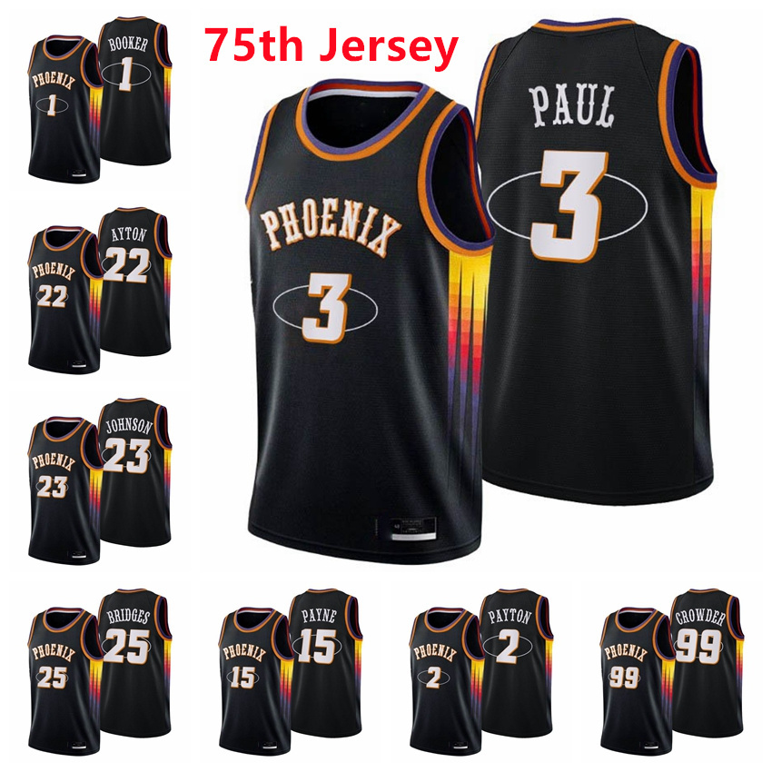 Phoenix's Suns's NBA's Men Devin Booker 1 Chris Paul 3 Deandre Ayton Elfrid Payton Cameron Johnson Mikal Bridges 75th Diamond Black
Phoenix's Suns's NBA's Men Devin Booker 1 Chris Paul 3 Deandre Ayton Elfrid Payton Cameron Johnson Mikal Bridges 75th Diamond Black