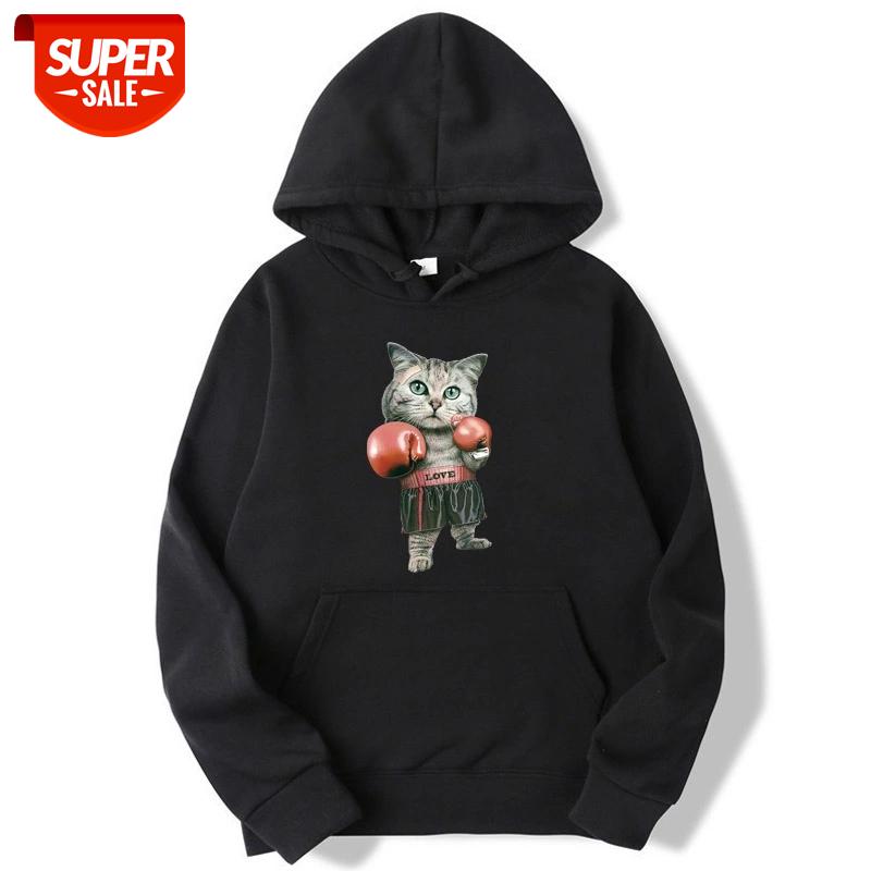 Fashion Brand Men's Hoodies cotton blend Boxing cat Printed Spring Autumn Male Casual hip hop Hoodies Sweatshirts Men #BB8O, Black
Fashion Brand Men's Hoodies cotton blend Boxing cat Printed Spring Autumn Male Casual hip hop Hoodies Sweatshirts Men #BB8O, Black