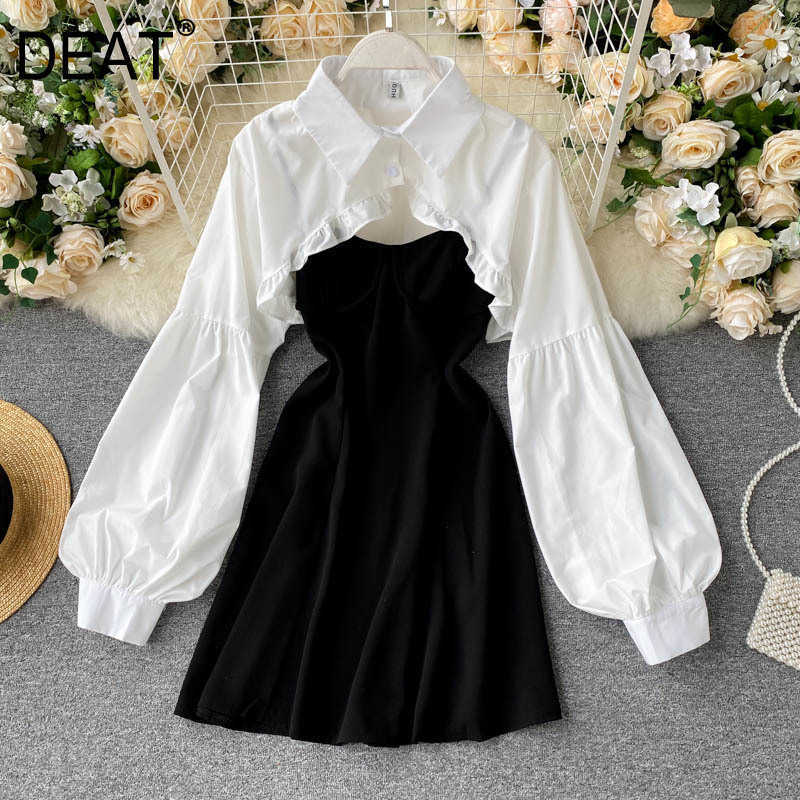 DEAT Women Sling Dress Slash Neck Sleeveless Arrivals Lady Sexy Fashion Temperament Spring Summer 11D010 210709, Black
DEAT Women Sling Dress Slash Neck Sleeveless Arrivals Lady Sexy Fashion Temperament Spring Summer 11D010 210709, Black