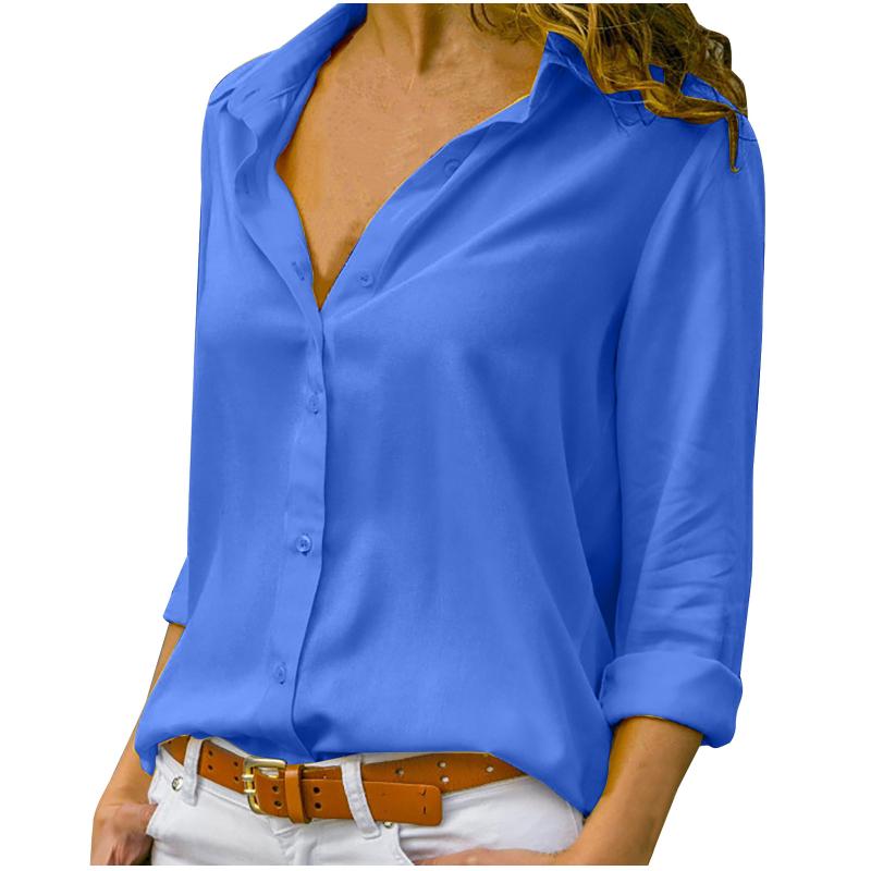 Women's Blouses & Shirts 2021 Long Sleeve Buttoned Up Shirt Loose Casual Blouse Chiffon Women Fashion Elegant For Chemise Femme, White
Women's Blouses & Shirts 2021 Long Sleeve Buttoned Up Shirt Loose Casual Blouse Chiffon Women Fashion Elegant For Chemise Femme, White