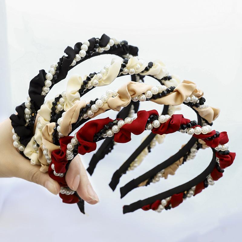 Hair Clips & Barrettes Fashion Korean Twist Wrapped Pearl Headband Cloth Headwrap For Women Girls Hoop Band DIY Accessories, Golden;silver
Hair Clips & Barrettes Fashion Korean Twist Wrapped Pearl Headband Cloth Headwrap For Women Girls Hoop Band DIY Accessories, Golden;silver