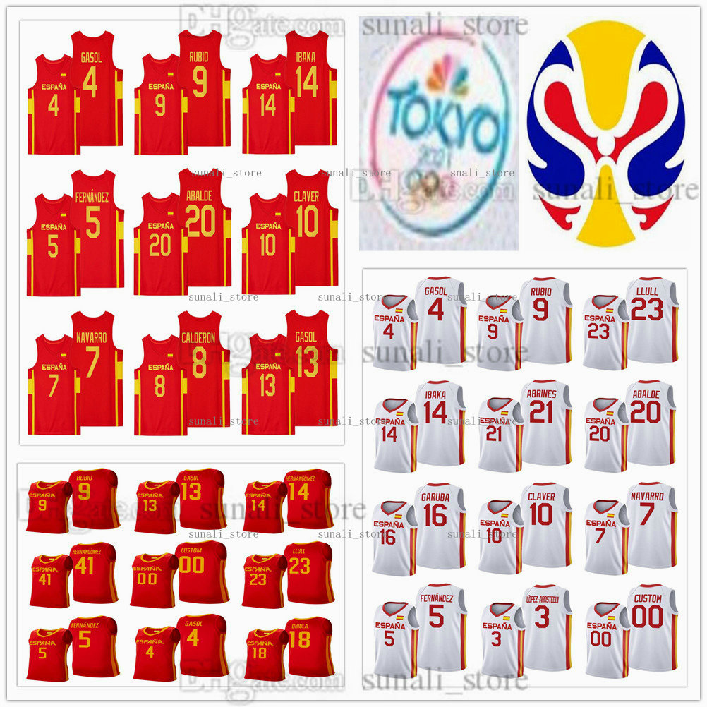 2021 Basketball Jersey Spain Olympics 13 Marc 4 Pau Gasol 9 Ricky Rubio 21 Alex Abrines 23 Sergio Llull Serge Ibaka 5 Rudy Fernandez Rodriguez Juan Carlos Victor Claver, Women white
2021 Basketball Jersey Spain Olympics 13 Marc 4 Pau Gasol 9 Ricky Rubio 21 Alex Abrines 23 Sergio Llull Serge Ibaka 5 Rudy Fernandez Rodriguez Juan Carlos Victor Claver, Women white
