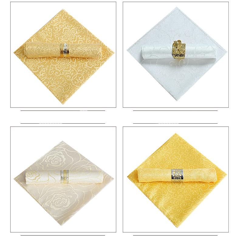 Table Napkin 25pcs/lot 48cm Square Fabric Pocket Handkerchief Cloth For Wedding Decoration Event Party El Home Supplies