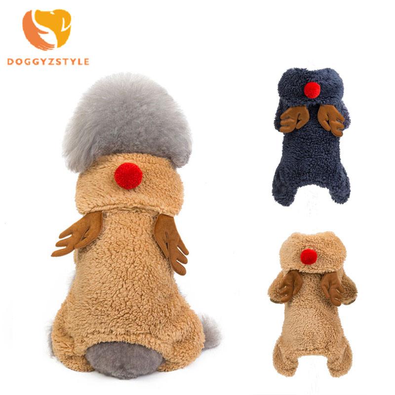 Dog Apparel Warm Xmas Reindeer Pet Jumpsuit Winter Fleece Cashmere Coat Four-legged Hoodies Costumes For Poodle Chihuahau Yorkshire
Dog Apparel Warm Xmas Reindeer Pet Jumpsuit Winter Fleece Cashmere Coat Four-legged Hoodies Costumes For Poodle Chihuahau Yorkshire