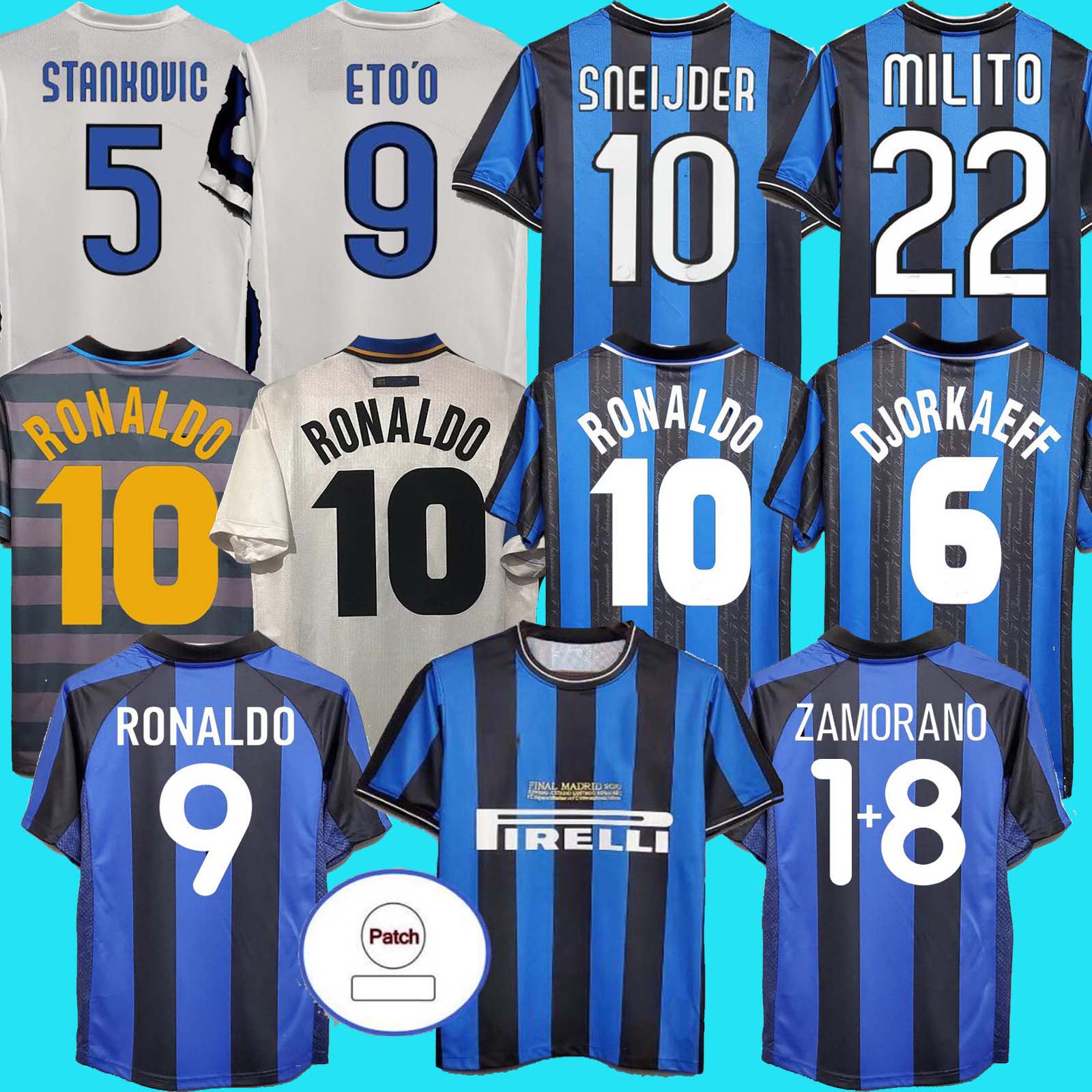 finals 2009 10 MILITO SNEIJDER ZANETTI Retro Soccer jersey Football 97 98 99 Djorkaeff Baggio RONALDO ADRIANO MILAN 10 11 02 03 08 09 Inter, 02/03 home
finals 2009 10 MILITO SNEIJDER ZANETTI Retro Soccer jersey Football 97 98 99 Djorkaeff Baggio RONALDO ADRIANO MILAN 10 11 02 03 08 09 Inter, 02/03 home