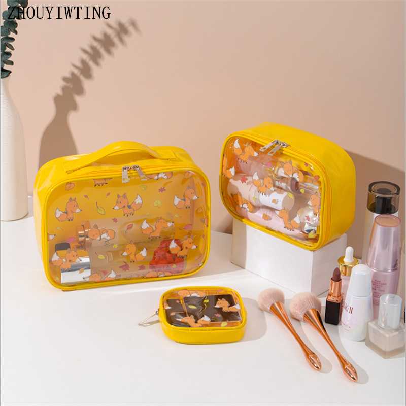 Travel Clear Women Cartoon Makeup Bag Female Fashion Beautician Cosmetics Organizer Storage Box Wash Waterproof Toiletry Cases, Small yellow
Travel Clear Women Cartoon Makeup Bag Female Fashion Beautician Cosmetics Organizer Storage Box Wash Waterproof Toiletry Cases, Small yellow